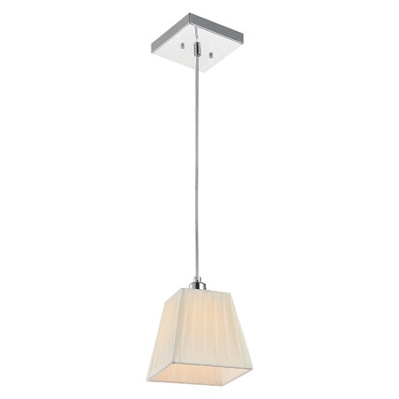 Cwi Lighting One Light Down Mini Pendant With Chrome Finish 5456P6C-1